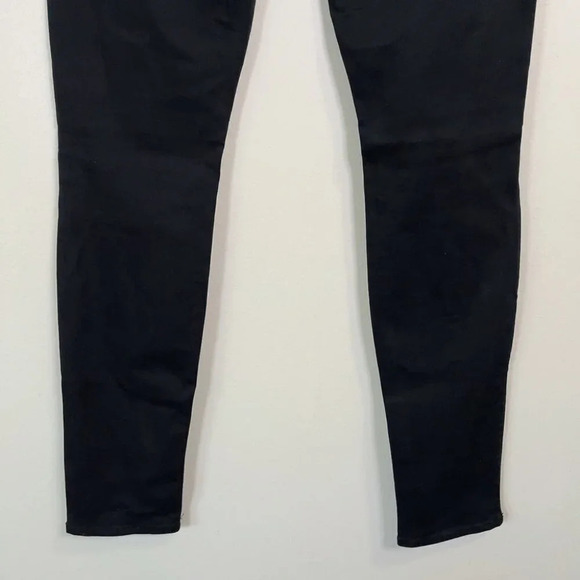 Mother Distressed Knee High Rise Black Looker Jeans - Picture 11 of 14